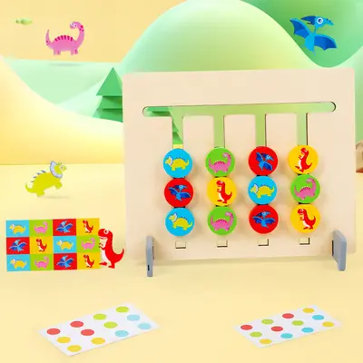 Wooden Four-Color Sorting Game for Kids, Logical Thinking Educational Toy