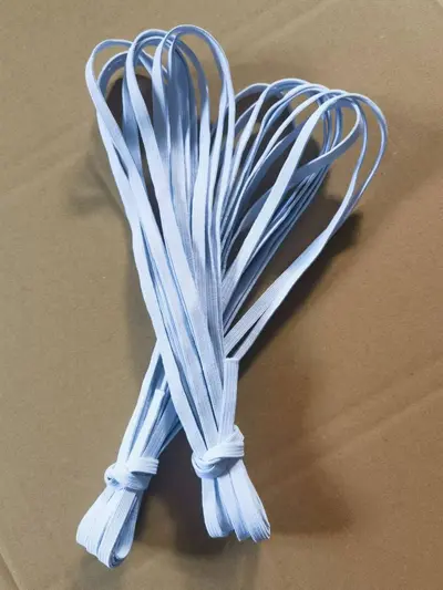 Renkli Elastik İp, Kalınlaştırılmış Lastik Bant, 1 Rulo - 7