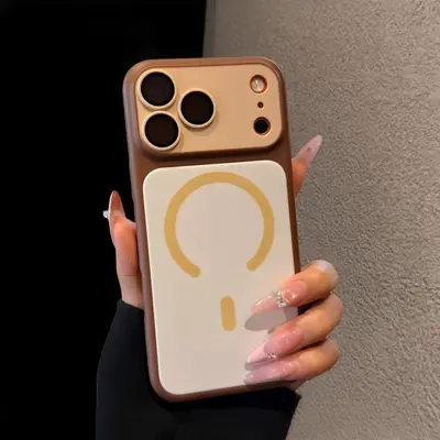 Бордовый магнитный чехол для iPhone 17 и 18 Pro Max, защита от падений