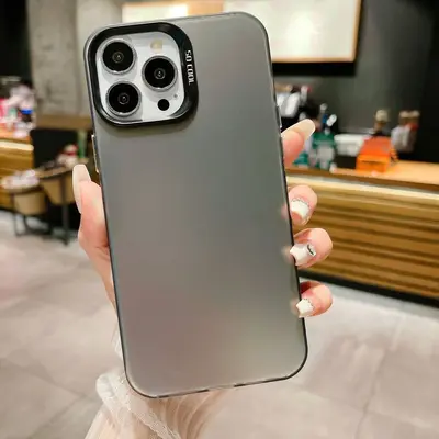 iPhone 16 case, silver color, dual-layer hard shell - 9