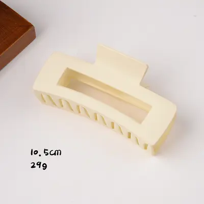 Premium milk coffee colored frosted hair clip Internet famous hats women back hair claw large shark clip hair clip wholesale - 10