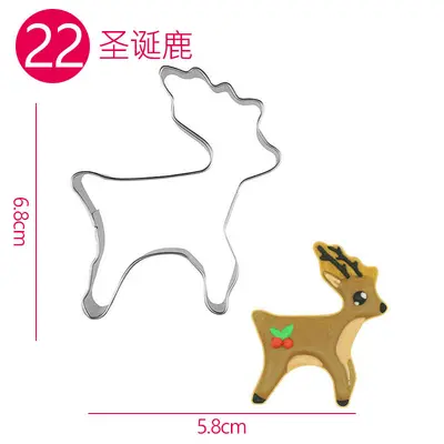 Stainless Steel Cartoon Cookie Cutter, Five-Pointed Star Shape - 11