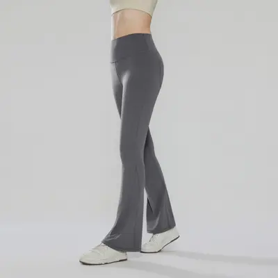 Yoga-Schlaghose mit hohem Bund, Pfirsich-Po-Effekt, bauchformend, mit Gesäßtasche - 8