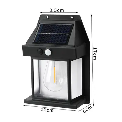 Solar Waterproof Wall Light, Outdoor Garden and Balcony Ambiance Lamp