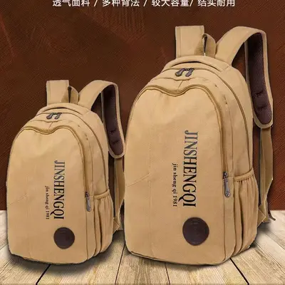 Retro Canvas Men's Backpack, Large Capacity School Bag - 5