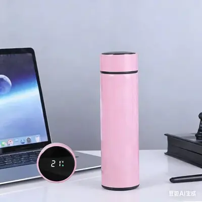304直身杯智能显温保温杯女高颜值温度显示杯子不锈钢礼品 保温杯 - 8