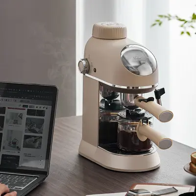 Kleine Bär KFJ-P02T7 Mini-Espressomaschine, halb- und vollautomatisch