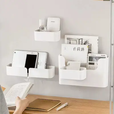 Kitchen Cabinet Door Storage Box, Adhesive Mount - 3