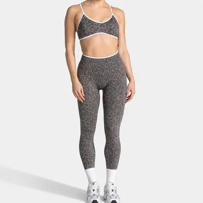 Hip-Lifting Yoga Pants with Tummy Control and Leopard Print Fitness Leggings - 4