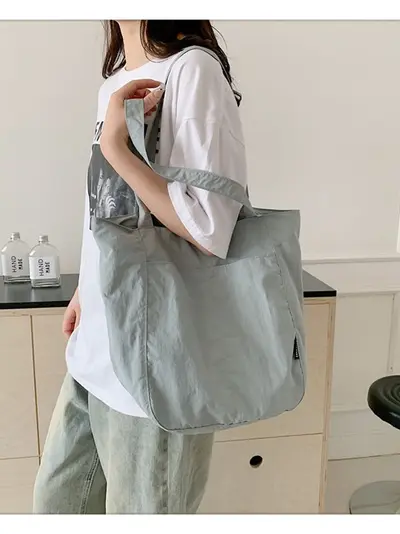 Waterproof Nylon Women's Shoulder Bag, Large Capacity, Casual Design - 3