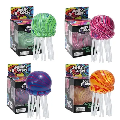 Slow-rebound stress relief squeeze toy, jellyfish design