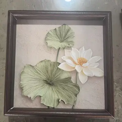 Purple Peony Square Decorative Tray, Art Tea Tray - 11