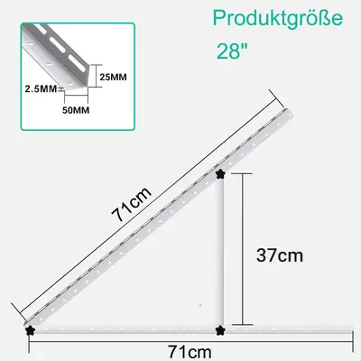 Fixed Triangle Aluminum Alloy Solar Panel Mounting Bracket - 8