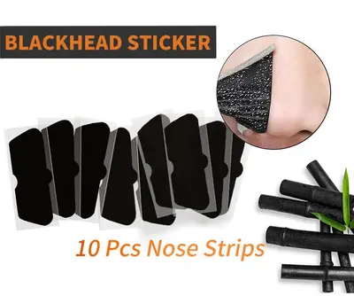 Bamboo Charcoal Blackhead Removal Nose Strips, Peel-Off T-Zone - 7