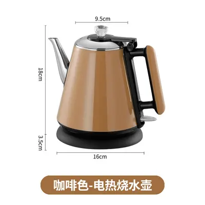 Double-Layer Electric Kettle with Long Spout, Stainless Steel - 10