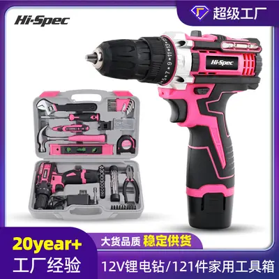Rechargeable multifunctional electric drill for woodworking