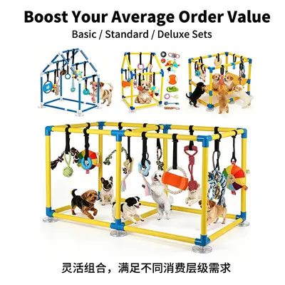 Cat Toy Stand with Hanging Toys, Scratch and Bite Resistant - 5