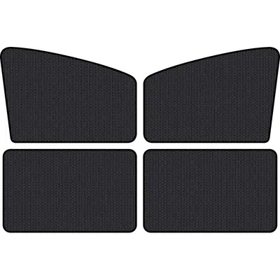 Car Window Magnetic Mesh Sunshade with 10 Strong Magnets, Heat Insulating