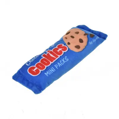 Durable Chew-Resistant Plush Cookie Dog Toy - 5