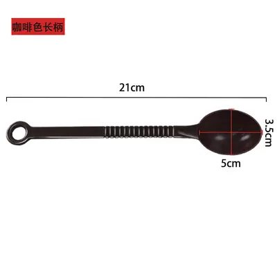 Plastik meyve tozu kaşığı kahve süt tozu baharat kaşığı süt çay dükkanı özel ölçüm kaşığı 10g ölçüm kaşığı ons kaşık - 8