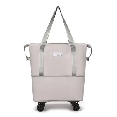 Erweiterbare Reisetasche mit Universalrädern, großes Fassungsvermögen, Damen-Nasswäsche-Trennaufbewahrung, Geschäftsreise-Fitnesstasche, Universitäts-Reisetasche - 13