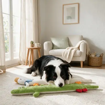 Indestructible Squeaky Plush Dog Chew Toy - 5
