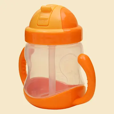 Bebek Pipetli Eğitim Bardağı, Çift Kulplu, 280 ml - 9