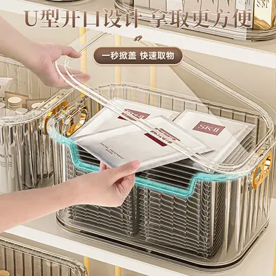 Cosmetic storage box, transparent acrylic, desktop organizer - 4