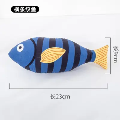 Seafood and Fish Themed Cat Toy with Catnip, Bite-Resistant - 8