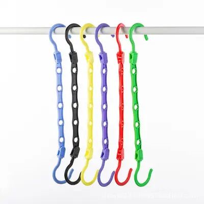 Multifunctional non-slip windproof clothes hanger, creative five-hole magic clothes hanger, wardrobe rotating drying rack, storage rack wholesale
