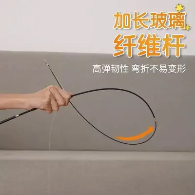 1.8m Retractable Cat Teaser Wand with Replaceable Heads - 5