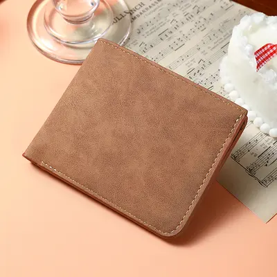 Imported Slim Men's Short Wallet, Soft Leather with Multiple Slots - 8
