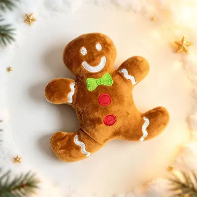 Noel Temalı Köpek Peluş Oyuncak, Sesli, Dayanıklı, Diş Kaşıma - 6