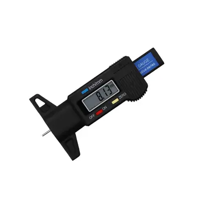 Digital Tire Tread Depth Gauge, 0-25.4 mm Measuring Range - 9