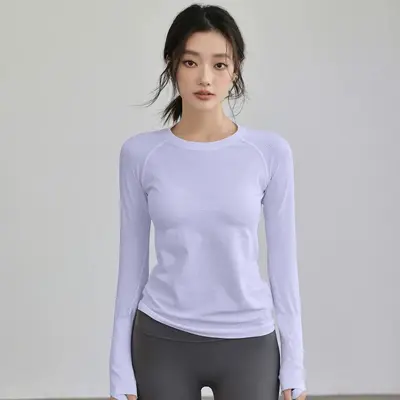 Women's Long-Sleeve Yoga Top, Quick-Dry, Autumn/Winter - 6