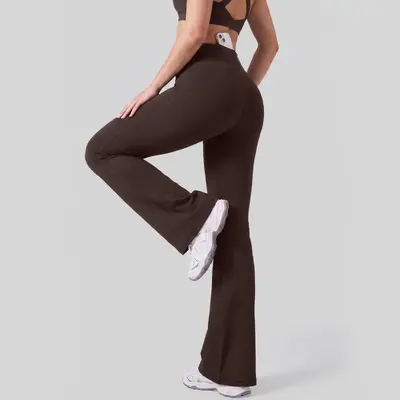 High Waist Butt-Lifting Yoga Pants, Nylon, With Pocket, High Stretch, Breathable - 6