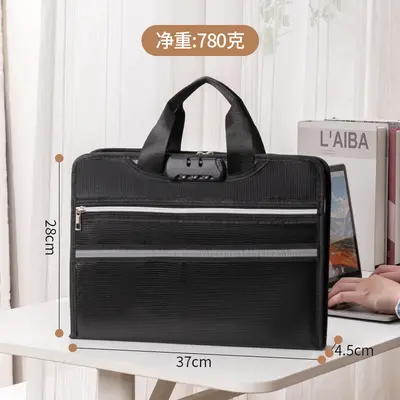 Multi-Layer Fireproof Document Bag, Foldable Accordion File Organizer - 10