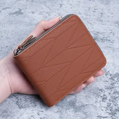 New Men's Short Wallet with Multi-Card Slots and Large Capacity Coin Purse - 9