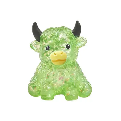 Glitter Highland Cow Squishy Stress Toy, Slow Rebound