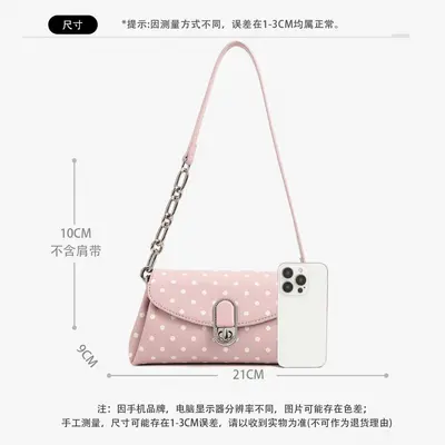 Damen-Achseltasche mit einem Schultergurt, mädchenhafter Stil, Modell 26519 - 2
