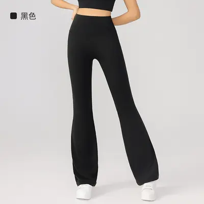 Women's High-Waist Seamless Flared Yoga Pants, Butt-Lifting - 8