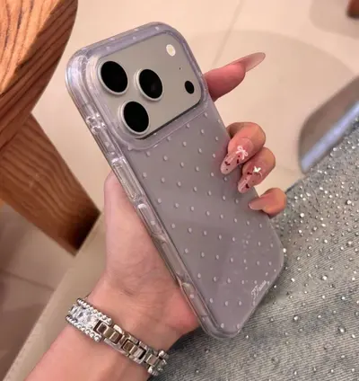 iPhone 17 Pro Max uyumlu çift katmanlı telefon kılıfı, küçük puantiyeli - 8