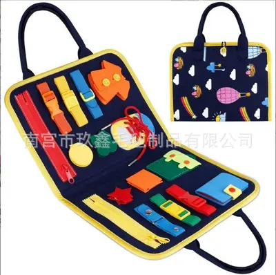 Felt Busy Book for Toddlers, Shape Learning Educational Toy - 11