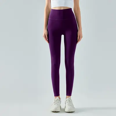 High-Waist-Yogahose mit Bauchkontrolle, doppelseitig gebürstet - 11