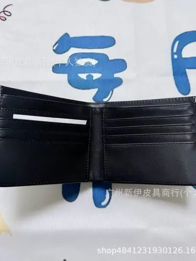 Men's Short Wallet with Multi-Card Slots and ID Holder - 5