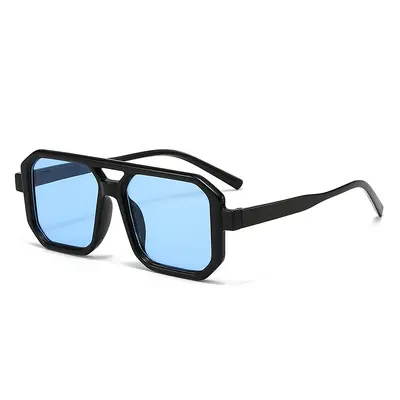 Large Frame Unisex Sunglasses, Simple Design, Ocean Lens Driving Glasses - 3