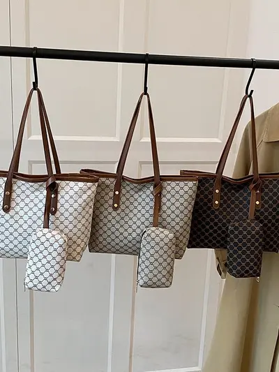 Damen-Mutter-Kind-Tasche mit Karomuster, großes Fassungsvermögen, Modell 2025 - 5