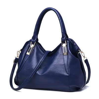 Große Damenhandtasche aus Weichleder, schlicht und elegant - 4