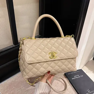 Women's Diamond-Quilted Chain Shoulder Crossbody Bag - 10