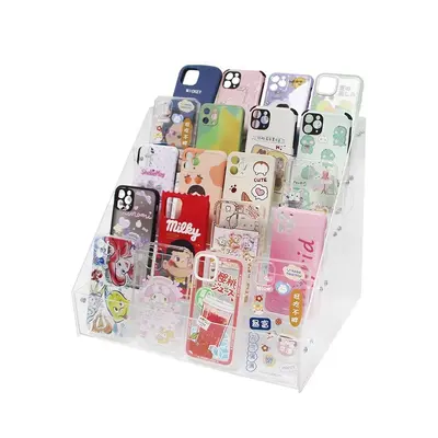 Mehrstufiges transparentes Acryl-Display für Kosmetik und Nagellack